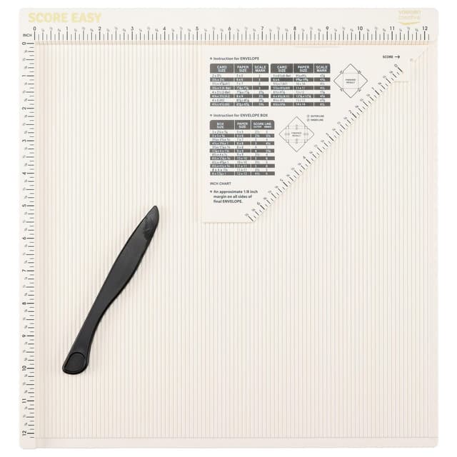 Vaessen Creative Score Easy Mehrzweck Falzbrett Inch, 12 x 12, Weiß