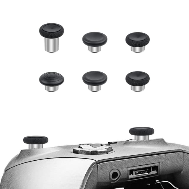 Mcbazel 6 Stück Metall Thumbsticks Magnetic Joysticks Analogsticks für Xbox Elite Serie 2 Controller