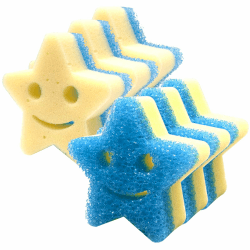 Hometimestore Spülschwamm, Küchenschwämme für Kratzfreies Reinigen, BPA-frei Geschirrschwamm, Absorbiert effektiv Flecken Putzschwamm, Spülmaschinenfest - Robustes & Weiches Design, 6 Pack 6 Sterne