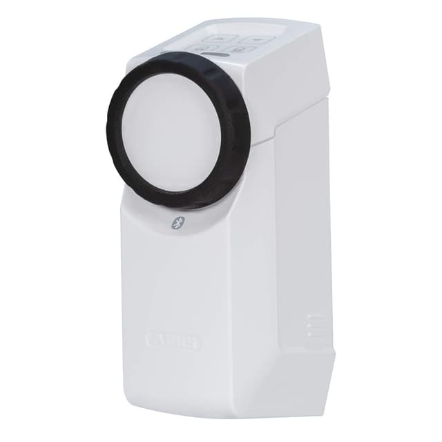 ABUS HomeTec Pro Bluetooth CFA3100 - Elektronisches Türschloss - Haustür per App auf dem Smartphone öffnen und verriegeln - mit Zugangskontrolle - Weiß Weiß Türschlossantrieb
