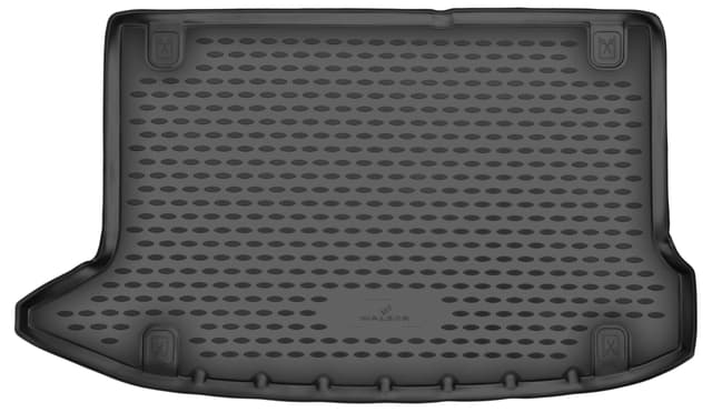 WALSER XTR Kofferraumwanne für Hyundai Kona 06/2017-04/2023, 100% passgenaue Antirutschmatte Auto, Gummimatte Auto, Kofferraum Schutzmatte, Anti Rutsch Matte Gummi, Auto Gummimatten 2017-2023