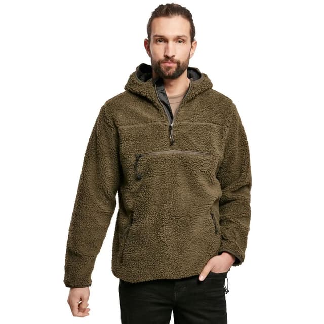 Brandit Teddyfleece Worker Pullover M Olive