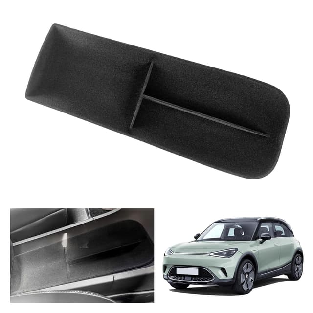 GAFAT Kompatibel mit Smart #1 EV Electric 2023 2024 2025 Mittelkonsole Aufbewahrungsbox, Organizer Tray, Unten die Mittelkonsole, aus Flockung, Smart #1 Zubehör Center Console (Flockung)
