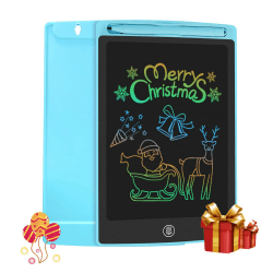 HOMESTEC LCD Schreibtafel 8,5 Zoll, Schreibtafel Buntes Display Kinder Spielzeug für Notieren/Zeichnen, Optimaler Papierersatz, Kinderspielzeug ab 3 Jahre (Blau) Blau 8,5 Zoll