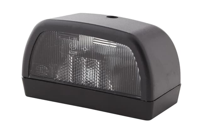 HELLA 2KA 998 523-001 Kennzeichenleuchte - Kennzeichenbeleuchtung - Anhänger - Halogen - 12V - geschraubt/Anbau - ADR/GGVS - Lichtscheibenfarbe: glasklar - links/rechts - Menge: 1