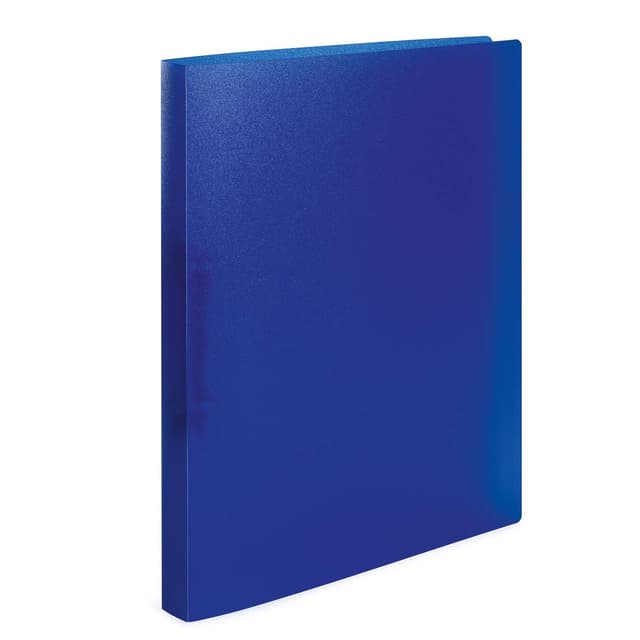 HERMA Ringbuch A4 Blau Transluzent, schmal, 2 Ringe, 25 mm breit, Ringordner aus Kunststoff mit Niederhalter für Kinder, Jungen und Mädchen Blau 1 Stück