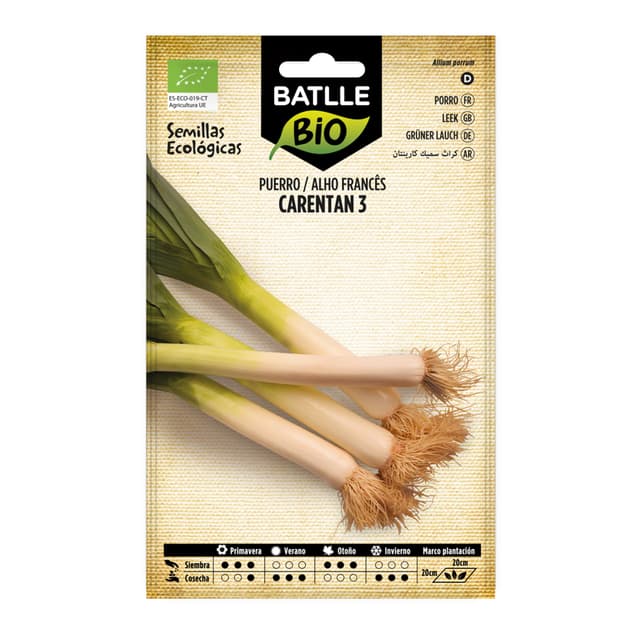 Bio Samen - Lauch - Porree Carentan 3 dick (200 Samen - Bio)