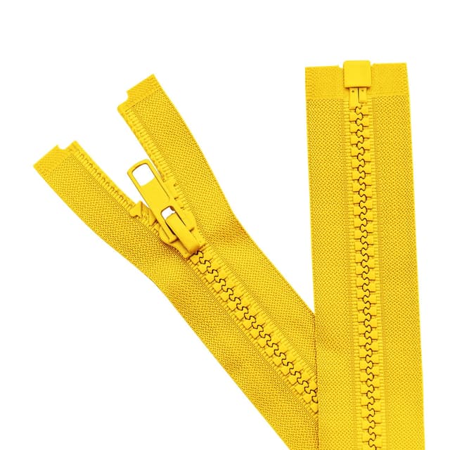 Sawoake 2 Stück #5 15 cm Trennende Jacke Reißverschlüsse für Nähen Mäntel Jacke Reißverschluss gelb geformte Kunststoff Reißverschlüsse Bulk Tailor DIY Nähwerkzeuge für Kleidungsstück/Taschen 15 cm 2 Stück Gelb