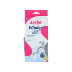 Sorbo Fensterreiniger Mikrofasertuch - 30x40 cm - Glastuch mit Waffelstruktur - streifenfrei & weich - für Fenster, Dusche, Spiegel & Fliesen - wiederverwendbar & saugfähig Fensterputztuch 25.00 x 10.00 cms