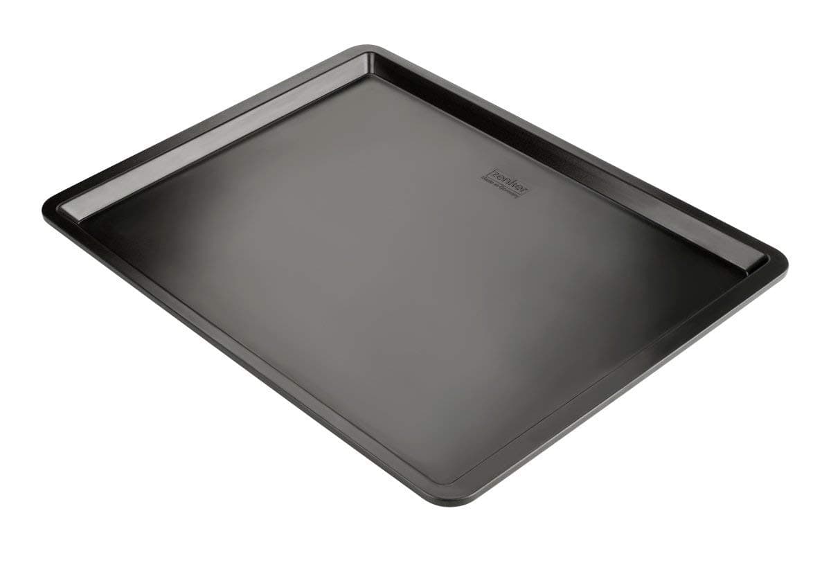 Zenker Black Metallic Back- und Plätzchenblech – Hitzebeständig bis 230°C, 420x320x15mm Schwarz 42 x 32 cm