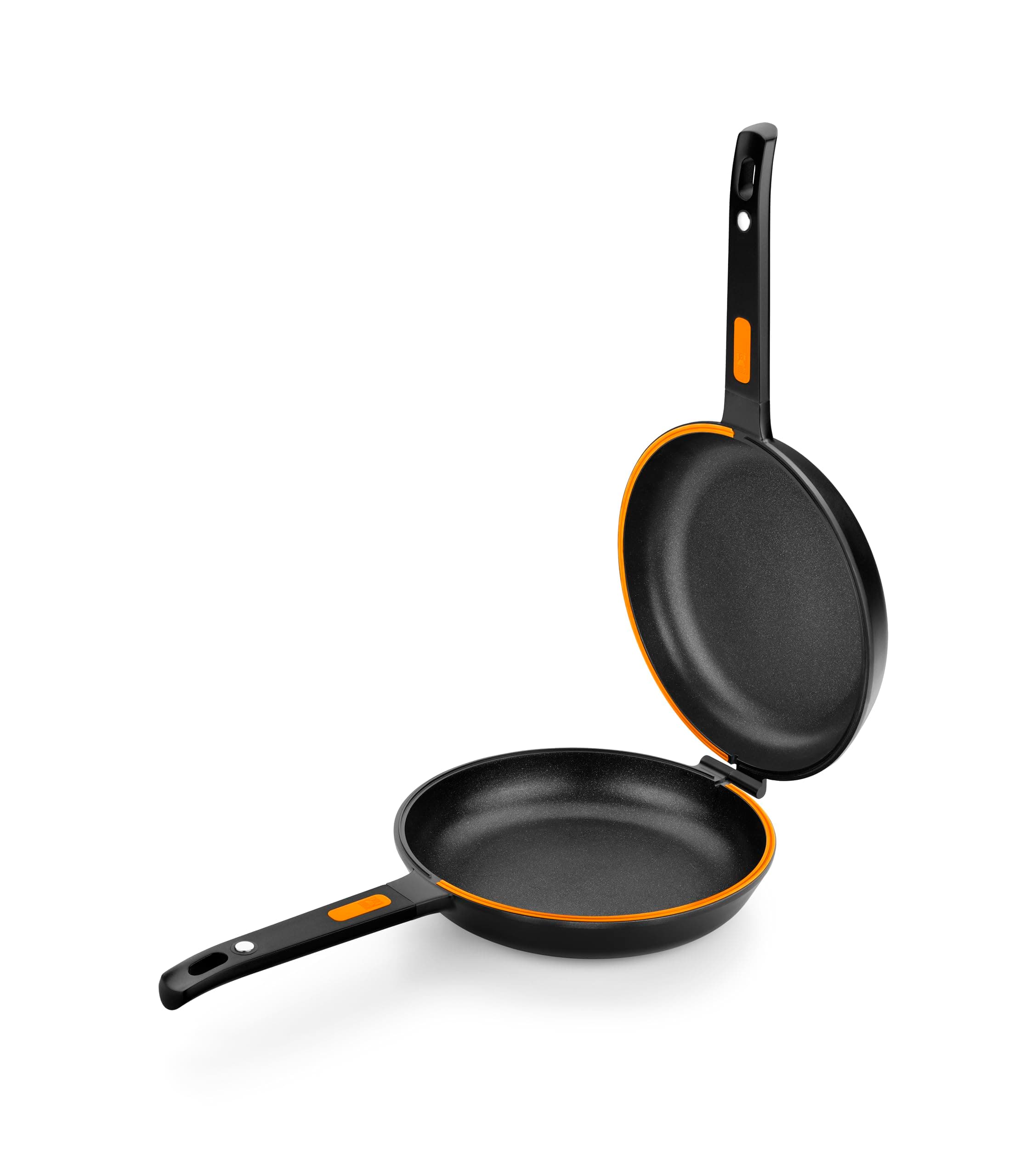 BRA Efficient Duo | Doppelte Kartoffel-Omelett-Bratpfanne, 20 cm Durchmesser, Aluminiumguss, dreifache Antihaftschicht, 100 % PFOA-frei, für alle Herdarten