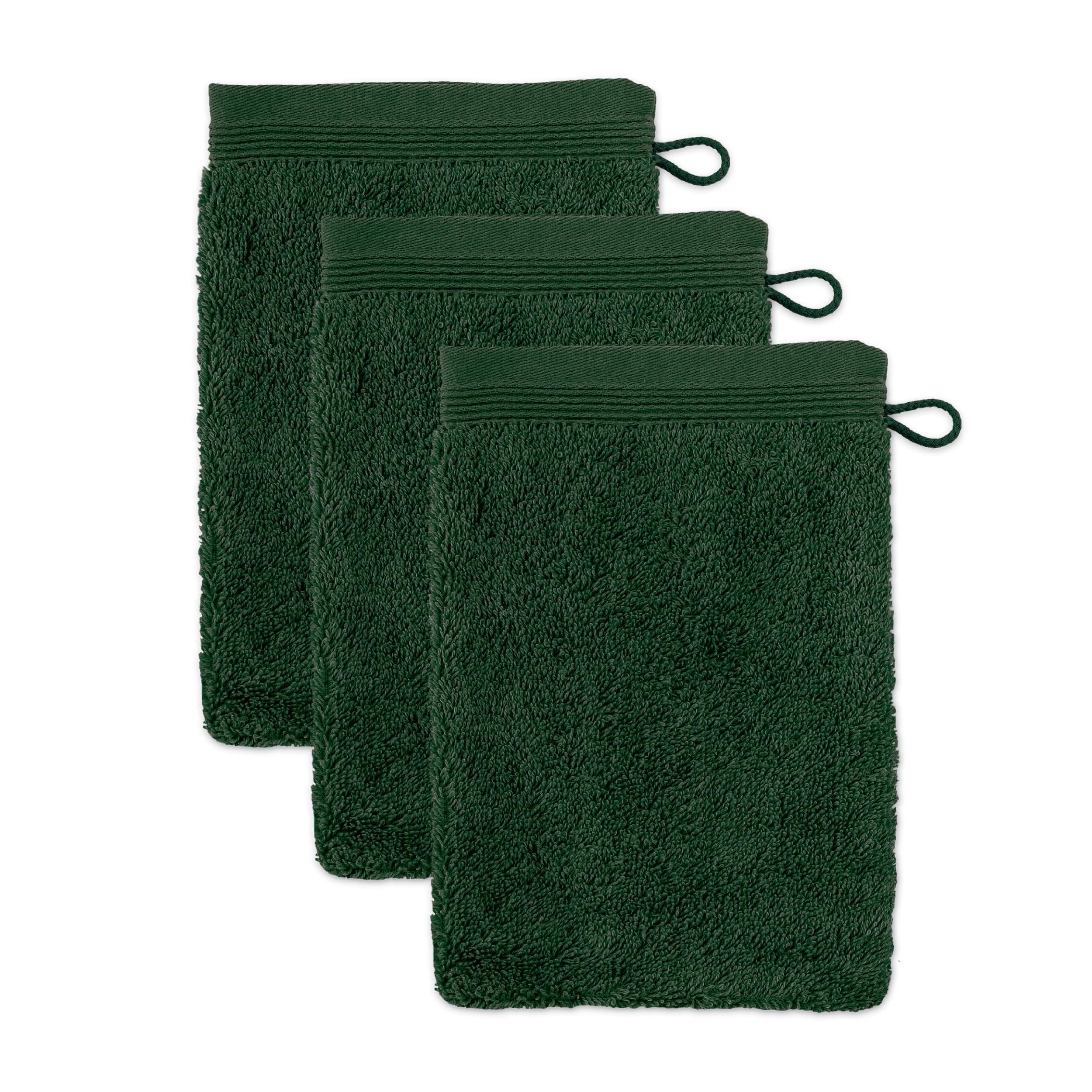 Möve Superwuschel Waschhandschuh 15 x 20 cm aus 100% Baumwolle, Cypress 3er Set Cypress 15 x 20 cm