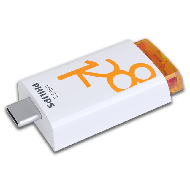 Philips Click Edition USB-C Anschluss USB 3.2 Gen 1 USB-Flash-Laufwerk USB-Stick 128 GB für PC, Laptop, Smartphone, Tablet mit USB-C-Anschluss, Lesegeschwindigkeit bis zu 120 MB/s