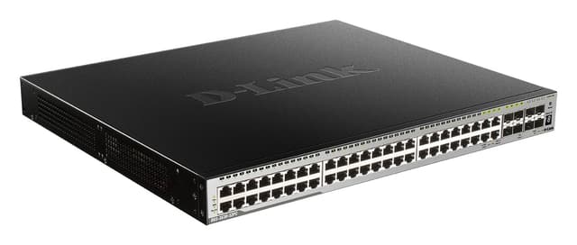 D-LINK DGS-3630-52PC/SI 52-Port Gigabit PoE Stack Switch schwarz