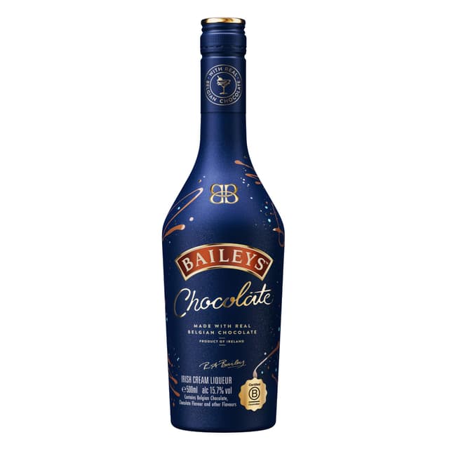 Baileys Chocolate, Original Irish Cream mit Belgischer Schokolade, Cremiger Schokoladenlikör, Liqueur mit Schokoladengeschmack, Perfekt für Cocktails und Desserts, 15,7% Vol, 500ml Einzelflasche 500ml Chocolate