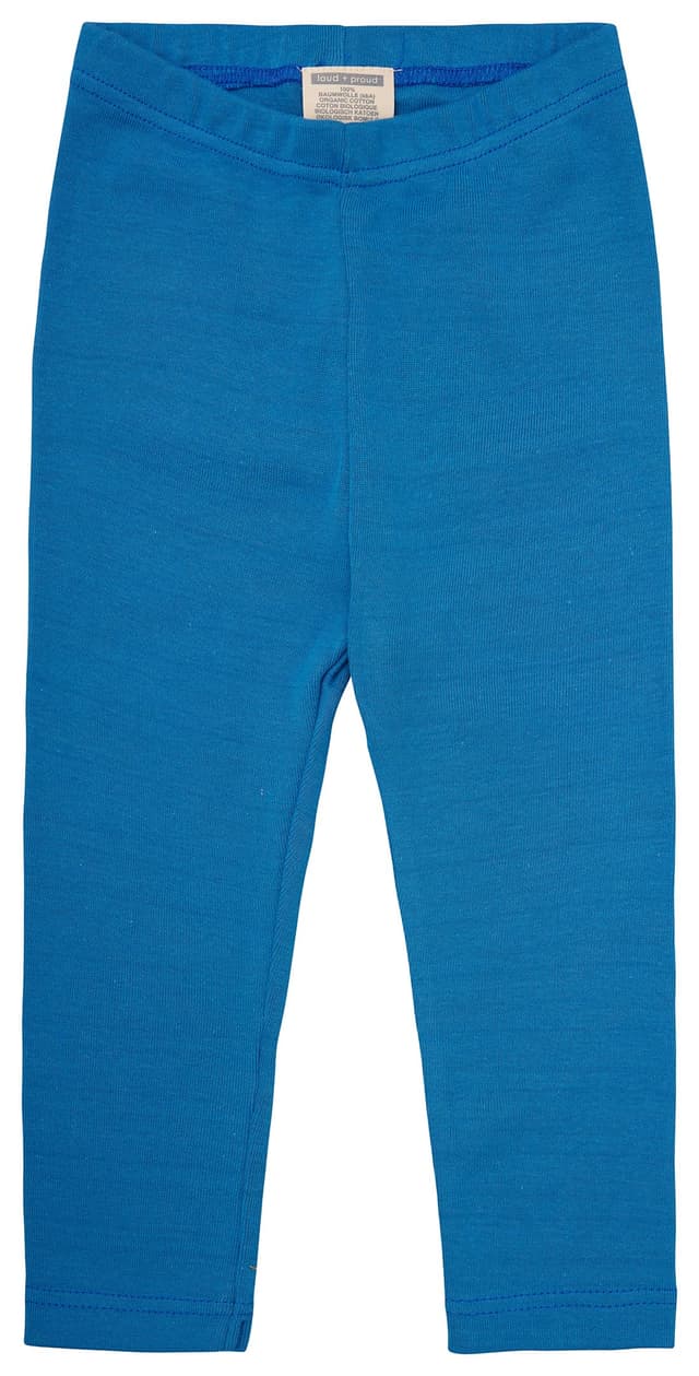loud + proud Unisex Kinder Weiches Feinripp, GOTS Zertifiziert Leggings 146-152 Azur