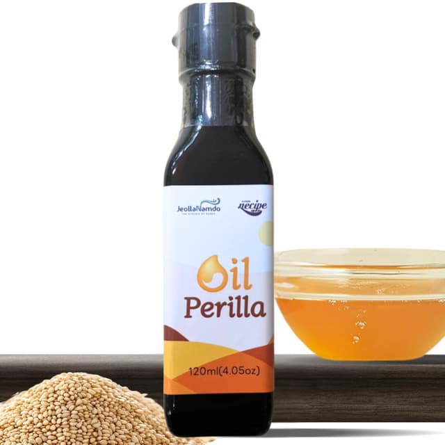 NECIPE Premium Sesamöl 120ml | Koreanisches Kaltgepresstes Öl für Kartoffelsalat, Pfannengerichte, Grillmarinaden und Dips | Nussig, Vielseitig, Natürlich Ohne Zusatzstoffe (Perillaöl)