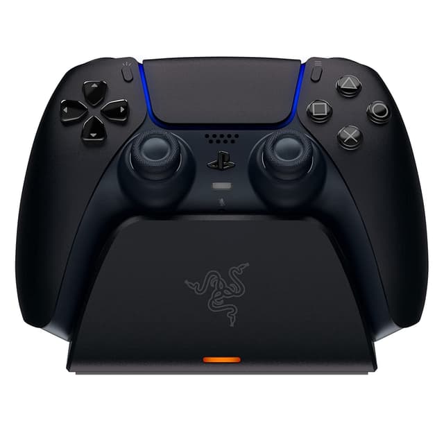 Razer Schnellladestation - Schnellladestation für PS5 Wireless-Controller (Schnellladung , Gebogenes Schalen-Design Einhändige Bedienung, Aufladen per USB) Midnight Black Universal Quick Charging Stand for PlayStation 5 Midnight Black