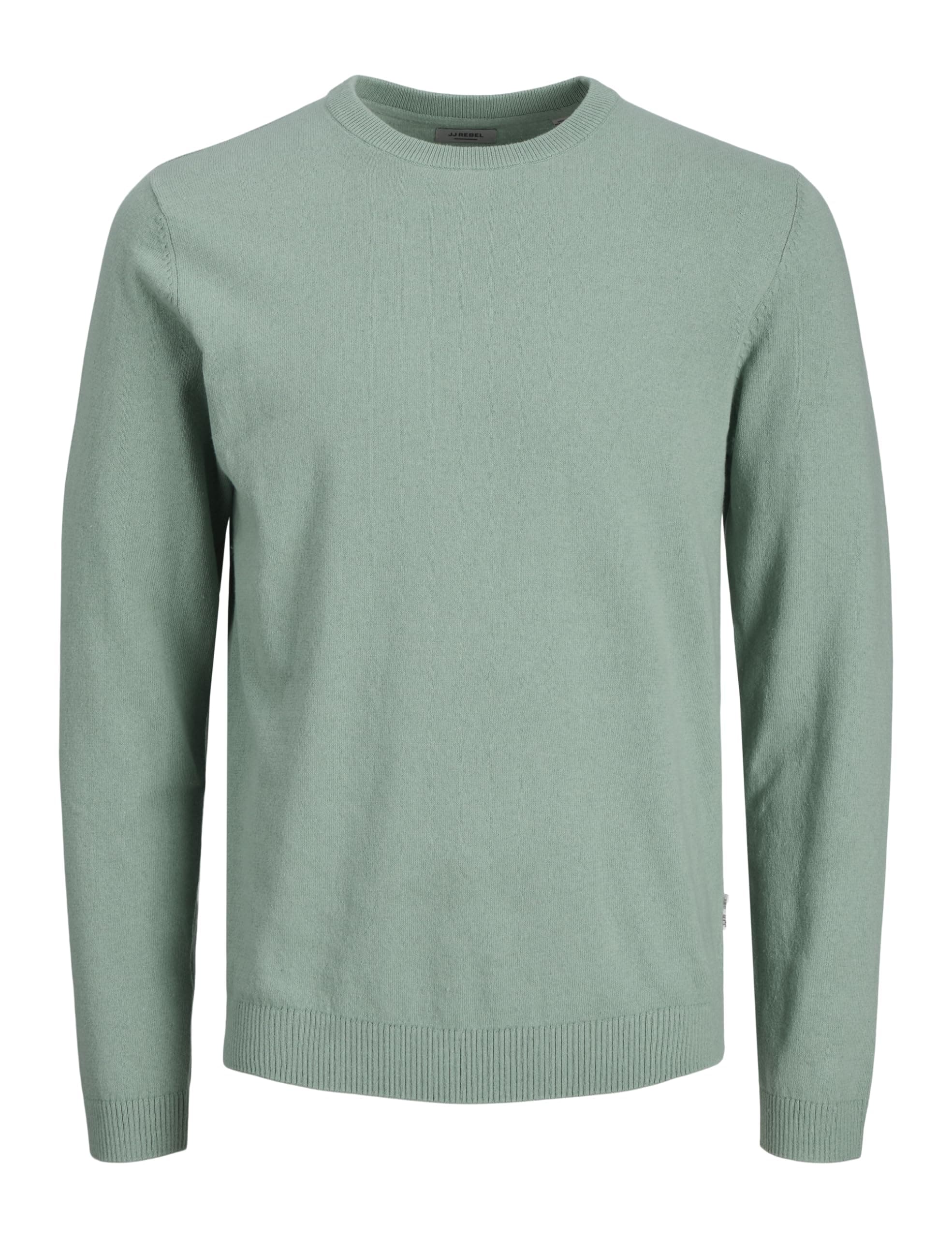 JJ REBEL Herren Jrebcallum Knit Crew Neck Noos M Single Jrebcallum Knit Crew Neck Noos Iceberg Green