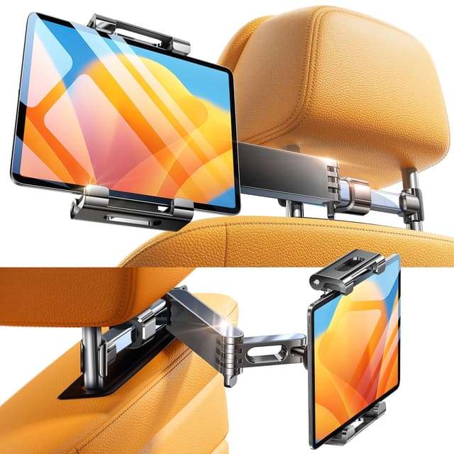 LISEN für Tablet Halterung Auto Mitte, Universal iPad Halterung Auto Ausziehbare KFZ für Tablethalterungen Auto zubehör Frauen Kinder Long Road Trip für iPad Air Mini 7/Samsung/und 4,7-11 Zoll