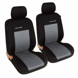 eSituro Einzelsitzbezug Auto Sitzbezüge universal Sitzbezug für Auto Schonbezug Schoner grau schwarz grau/schwarz