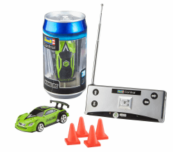 Revell Control Mini RC Car Racer I I Maßstab 1:43 I Ideal für Kinder und Rennbegeisterte I Zwei Betriebsfrequenzen für packende Rennen I Geeignet für Innen- und Außenbereiche, Grüner Angebot bei HelloDeals