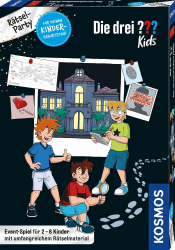Die drei ??? Kids Rätselparty 683443 von KOSMOS, Geburtstagsparty Set, feiern mit Die drei Fragezeichen Kids und gemeinsam Fall lösen, Komplett-Set für stressfreie Vorbereitung Angebot bei HelloDeals