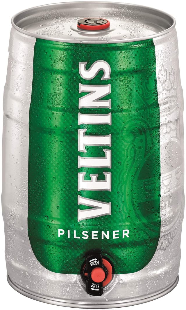 VELTINS Pilsener, Pfandfrei (1 x 5 l Partyfass) Pilsener 5l Partyfass