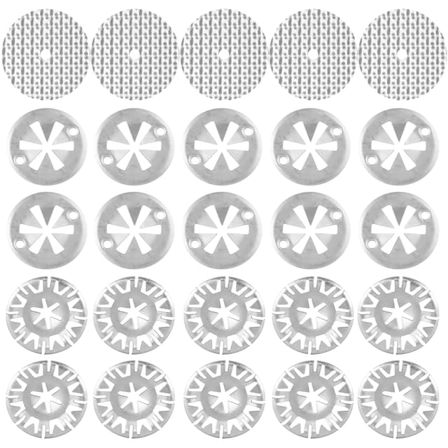 25 Pcs Hitzeschutzplatte Hitzeschild Reparatursatz für Auto, 30mm Klemmscheiben Hitzeschutzblech, 52mm Reparaturbleche，Hitzeschutzblech Reparatursatz Kompatibel mit Die Meisten Autos