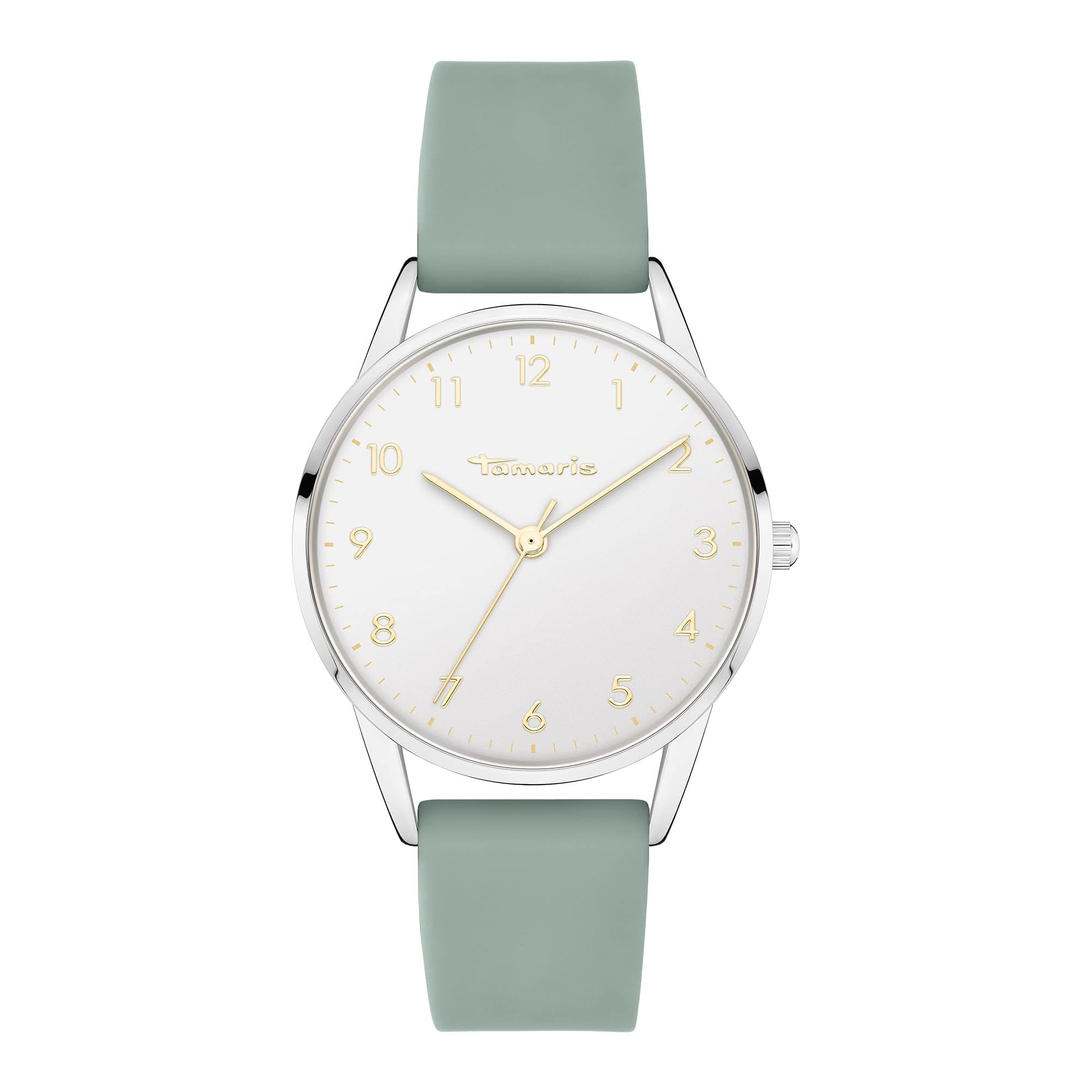 Tamaris Damenuhr - Damen Armbanduhr u.A. in Silber Silber / Mint