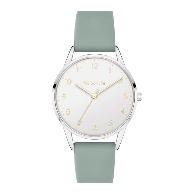 Tamaris Damenuhr - Damen Armbanduhr u.A. in Silber Silber / Mint
