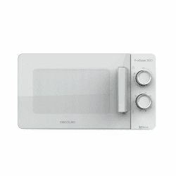 Cecotec Mikrowelle ProClean 3020, 20 Liter- Kapazität, Ready2Clean-Beschichtung, 700 Watt-Leistung, 6 Funktionsstufen, 30 Minuten-Timer, Auftauhmodus, Weiß 20L | Proclean