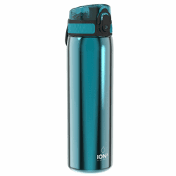 ION8 Leicht Stahl-Trinkflasche, 600 ml, Nicht IsoliertAuslaufsicher, Einhandöffnung, Sichere Verriegelung, Spülmaschinenfest, Klappdeckel, Tragegriff, Leicht zu Reinigen Angebot bei HelloDeals