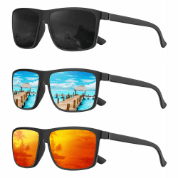 Perfectmiaoxuan Polarisierte Sonnenbrille Herren/Damen ; Vintage/Klassisch Brillengestell; UV400-HD-Pilotobjektive;Golf/Fahren/Angeln/Reisebrille/Outdoor-Sportarten Mode Sonnenbrille
