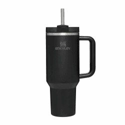 STANLEY Quencher H2.0 Flowstate Trinkflasche Mit Strohhalm 1.2L - Thermobecher Kühlt 11 Stunden - 48 Stunden Eisgekühlt - Spülmaschinenfest - Thermosflasche BPA Frei - Edelstahl Trinkbecher Schwarz Tonal