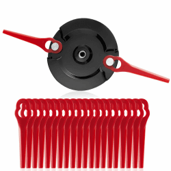 【Upgrade】 Doppelklingenhalter Trennscheibe Kompatibel mit Einhell Akku-Rasentrimmer GE-CT 18LI, Gardol | Master Gardener | Mr Gardener Zubehör, 20 Stück Klingen 1 Scheibe+ 20 Messer Angebot bei HelloDeals