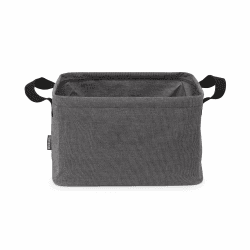 Brabantia - Faltbarer Wäschekorb 35L - Wasserfester Wäschekorb für nasse & trockene Wäsche - Aufbewahrungskorb für Kleidung & Wäsche - Weiche Griffe - Wäsche waschen - Haushaltszubehör - Pepper Black 35L Pepper Black