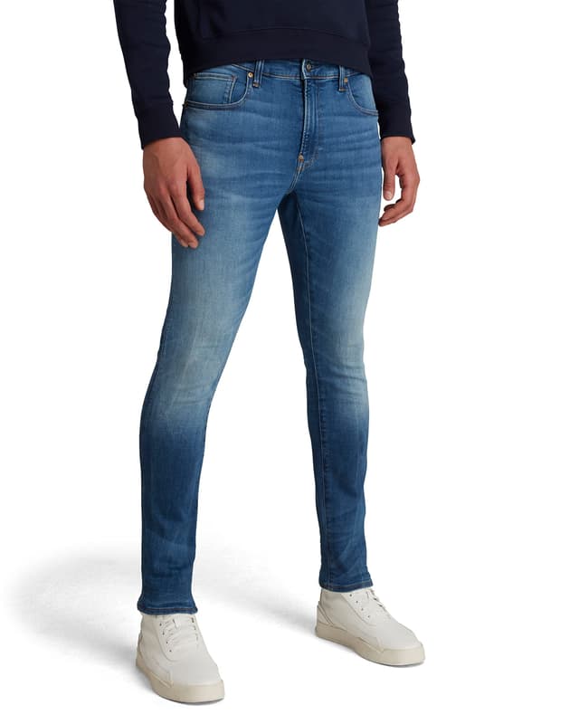 G-STAR Herren Revend Skinny 32W / 32L Blau (Medium Indigo Aged 51010-8968-6028)