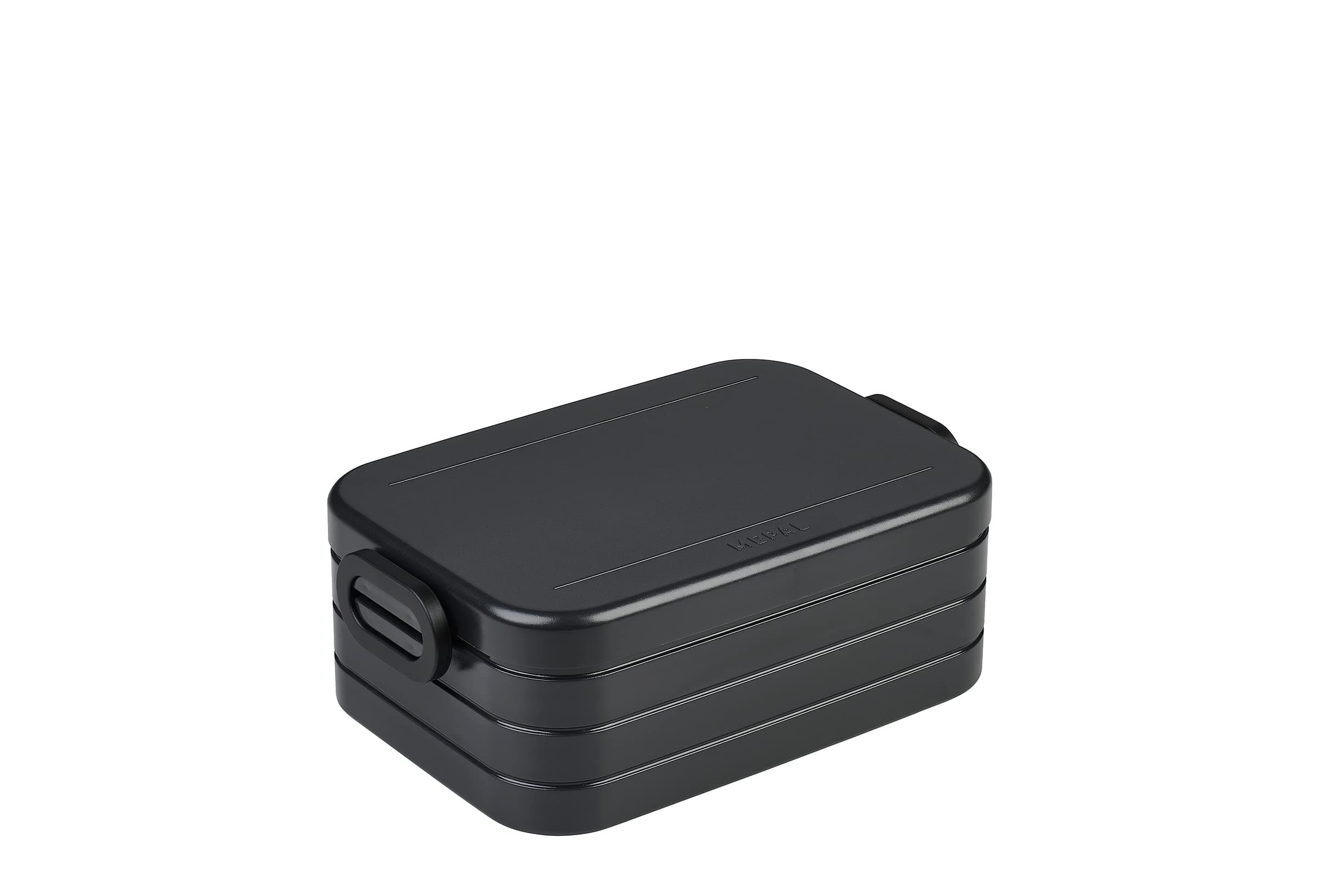 Mepal - Lunchbox Take a Break Midi - Brotdose To Go - Für 2 Sandwiches oder 4 Brotscheiben - Meal Prep Box - Essensbox mit Unterteilung - Spülmaschinenfest - 900 ml - Nordic Black Nordic Black Medium Keine Personalisierung