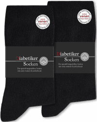SockWaddles 6 Paar Diabetikersocken ohne Gummibund & ohne Naht 97% Baumwolle, Diabetiker Socken mit Komfortbund Hautfreundlich & Atmungsaktiv baumwollsocken für Damen Herren 43-46 Schwarz
