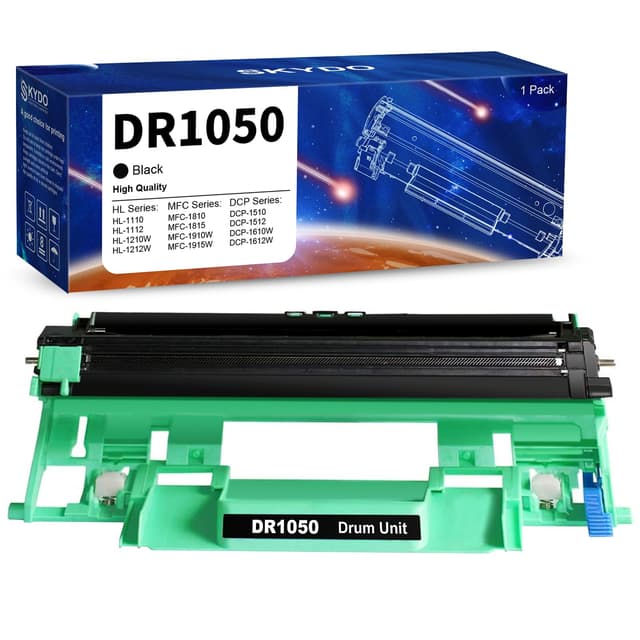 DR-1050 Trommel Kompatibel für Brother DR1050 Trommel TN-1050 Toner für MFC-1910W DCP-1612W DCP-1610W DCP-1510 MFC-1810 HL-1110 HL-1210W DCP-1512 HL-1212W HL-1112