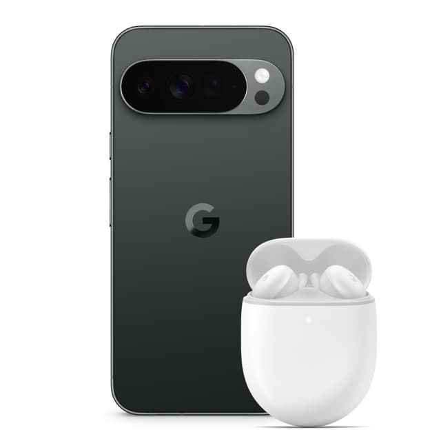 Google Pixel 10 Pro XL – Android-Smartphone ohne SIM-Lock, mit Gemini und 6,8 Zoll großem Super Actua-Display – Obsidian, 512GB + Pixel Buds A-Series – Kabellose Kopfhörer, Clearly White Gratis Pixel Buds A Obsidian 512 GB