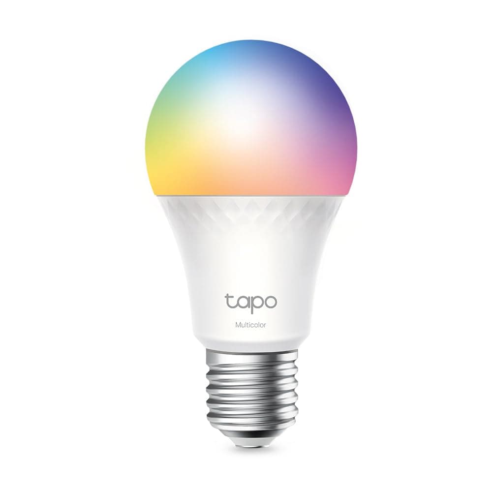 Tapo TP-Link L535E alexa lampe E27, Matter zertifiziert, Mehrfarbrige dimmbare smarte WLAN Glühbirne, Kompatibel mit Alexa, Siri oder Google Assistant, Energieüberwachung, Kein Hub notwendig [Matter]1055 lm