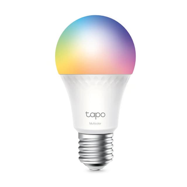 Tapo TP-Link L535E alexa lampe E27, Matter zertifiziert, Mehrfarbrige dimmbare smarte WLAN Glühbirne, Kompatibel mit Alexa, Siri oder Google Assistant, Energieüberwachung, Kein Hub notwendig [Matter]1055 lm