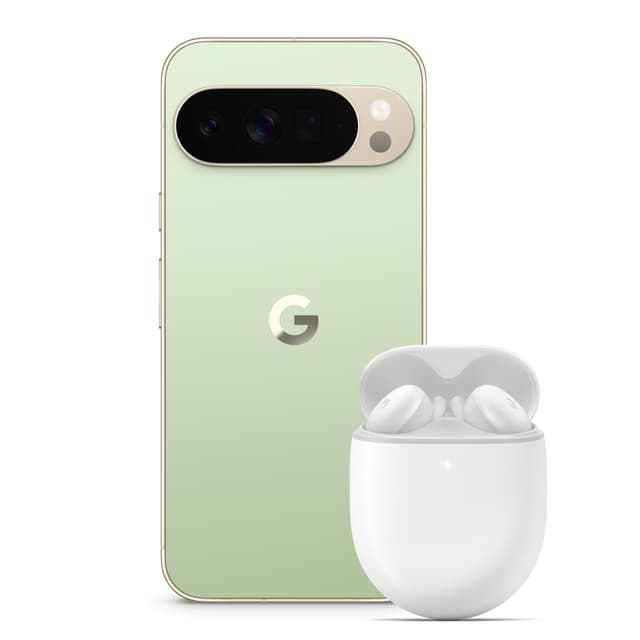 Google Pixel 10 Pro – Android-Smartphone ohne SIM-Lock, mit Gemini und 6,3 Zoll großem Super Actua-Display – Jade, 256GB + Pixel Buds A-Series – Kabellose Kopfhörer, Clearly White Gratis Pixel Buds A Jade 256 GB
