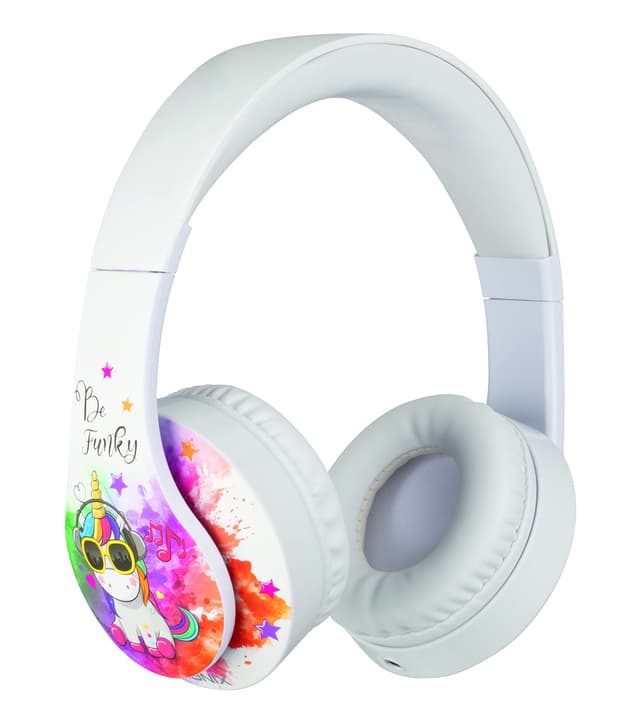 Konix Unik Gaming-Headset für PS4, PS5, Switch, Xbox - Integriertes Mikrofon - 1,2 m-Kabel - 3,5 mm Klinkenstecker - Be Funky - Motiv Einhorn