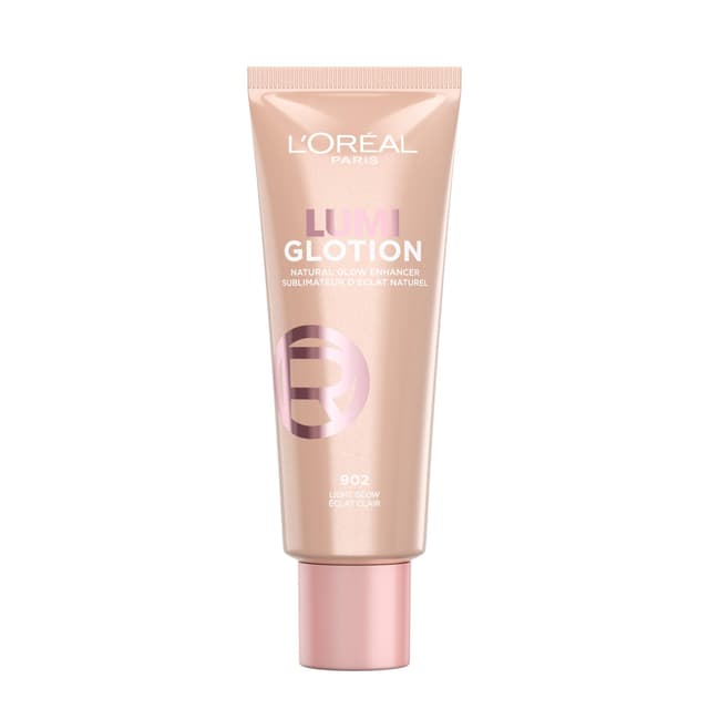 L'Oréal Paris Flüssiger Highlighter für Gesicht und Körper mit Glycerin und Sheabutter, Perfect Match Lumi Glotion, Natural Glow Enhancer, 902 Light Glow, 40 ml