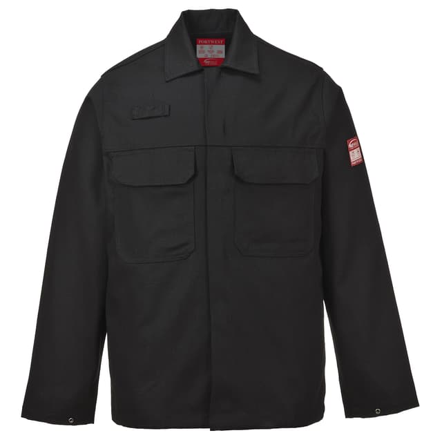 Portwest BIZ2 Herren Flammenresistente Bizweld FR Arbeitsjacke Schwarz, S S Schwarz