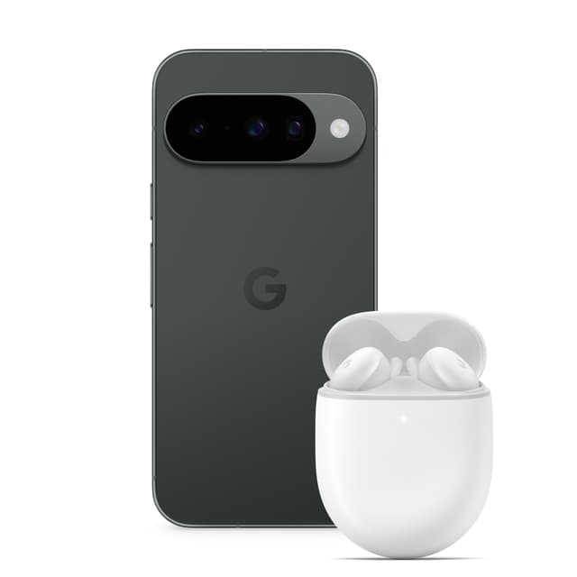 Google Pixel 10 – Android-Smartphone ohne SIM-Lock, mit Gemini und 6,3 Zoll großem Actua-Display– Obsidian, 128GB + Pixel Buds A-Series – Kabellose Kopfhörer, Clearly White Gratis Pixel Buds A Obsidian 128 GB