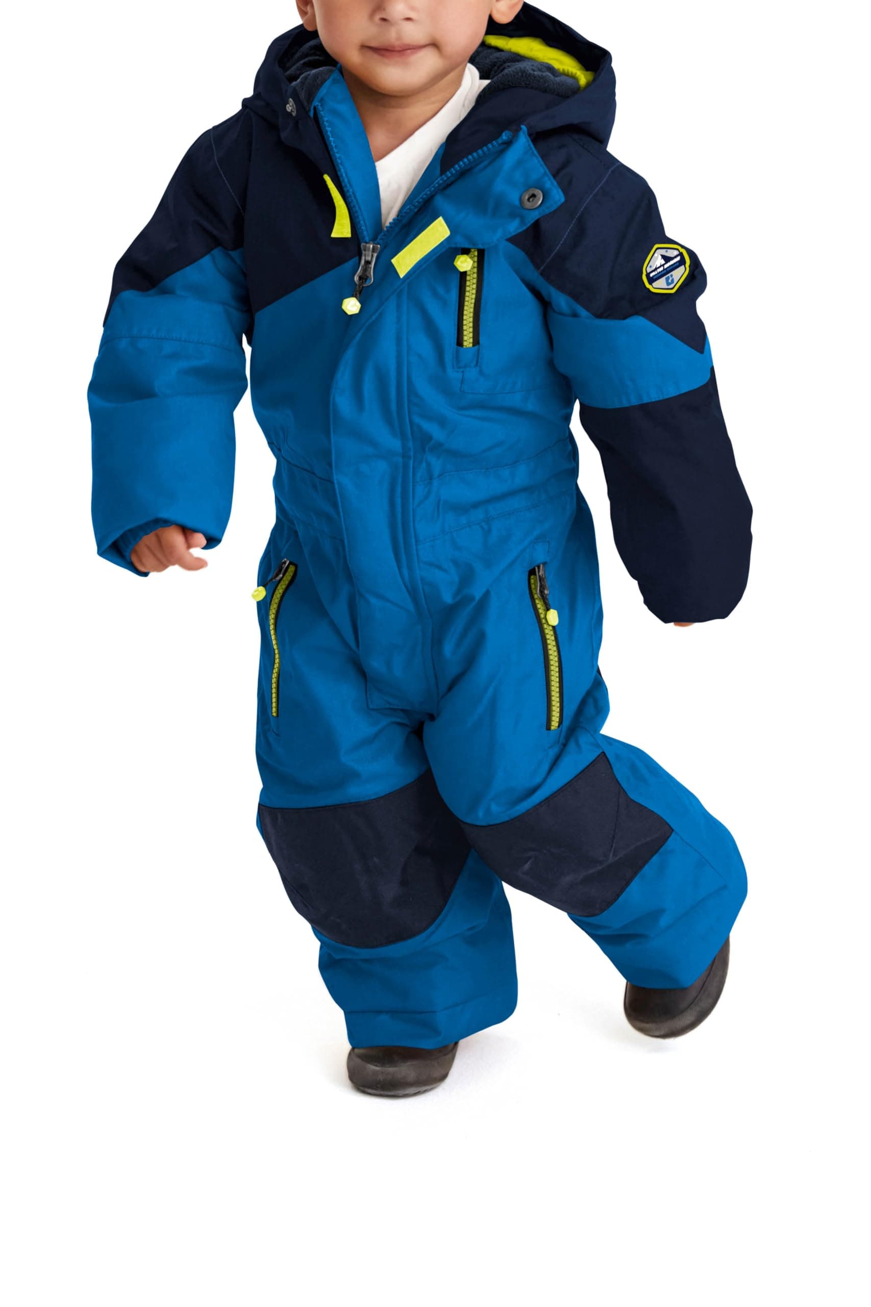Killtec Unisex Kinder Kesley Mini Skioverall/Schneeanzug mit Kapuze und Schneefang 122-128 royal